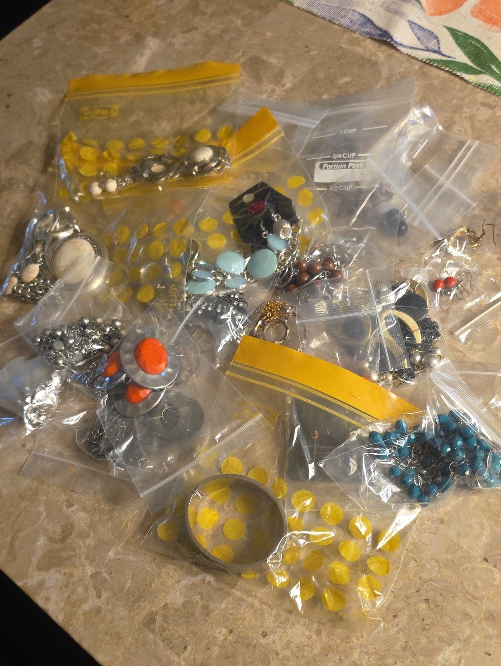 Assorted Mixed Fashion Jewelry Lot - Turquoise, Orange, Silver